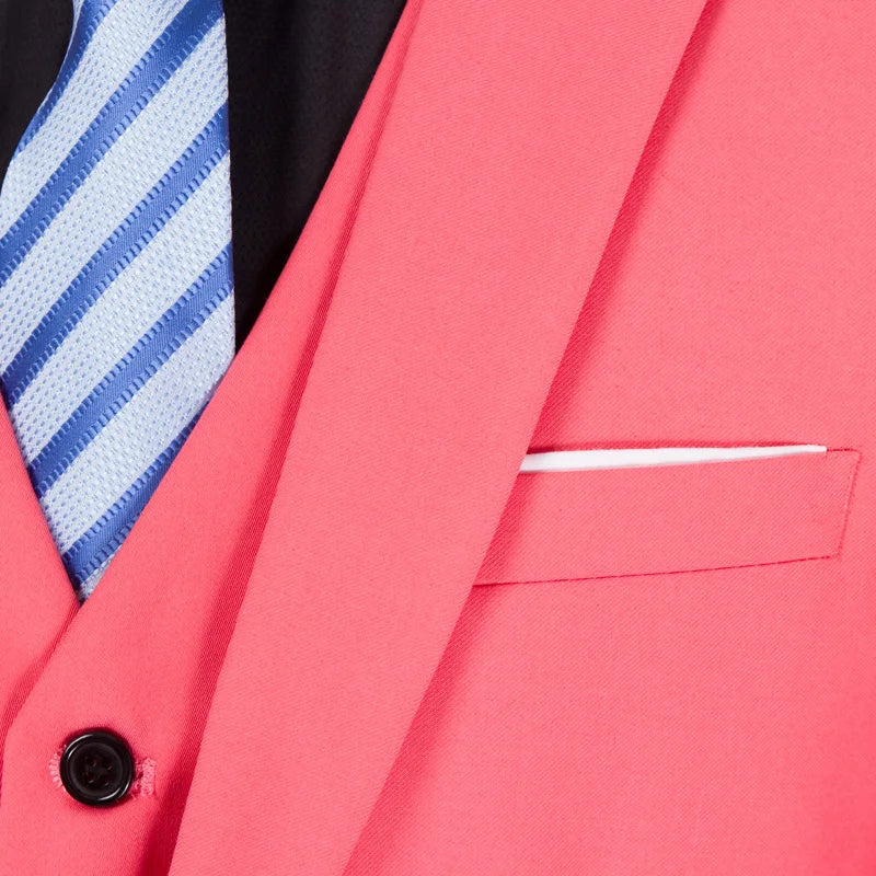 Solid color men's blazer and trousers set, suitable for casual, office, or wedding occasions, by Showlu Fashion Store.