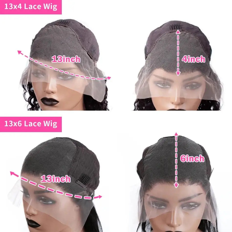 UVEOUS 40-42 inch bone straight HD lace frontal human hair wig with 13x6 lace, showcased on a mannequin head.