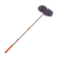 Double head car wash mop with telescopic handle and chenille cleaning brush for effective vehicle cleaning.