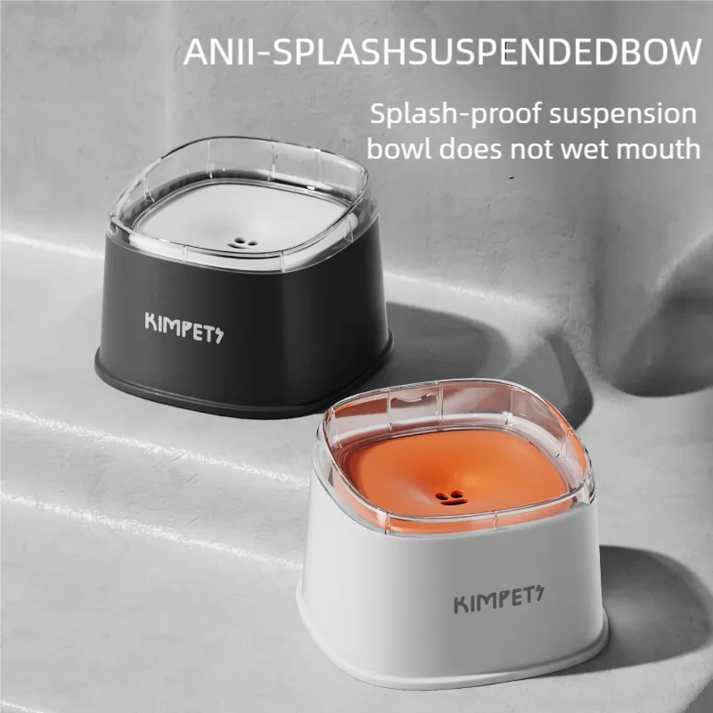 Large capacity spill-proof water bowl for dogs and pets, slow drinking dispenser, ideal for messy drinkers and puppies.