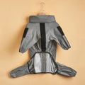 Large WANGUPET waterproof raincoat for dogs, reflective hoodie jumpsuit showing a bright, protective waterproof dog raincoat.