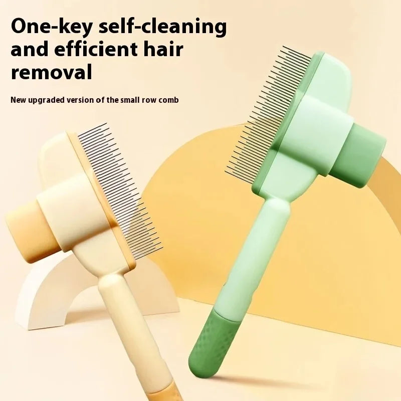 Showlu Fashion Store cat and dog hair remover brush for grooming, long hair pet comb, cleaning bath brush for removing pet hair