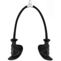 Showlu Fashion Store tricep rope with ergonomic handles for cable machine pulley, shown with black cable attachment and handles.