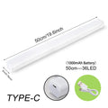 Rechargeable 50cm Digitaling Motion Sensor LED Night Light strip, ideal for soft, automatic illumination in dark spaces