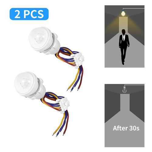 Showlu Smart General automatic motion sensor light switch module installed on a wall, ready to activate lights with motion detection.