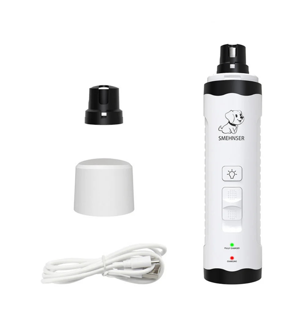 Pet nail grinder from Showlu Fashion Store with a sleek design, used for trimming and smoothing pet nails.
