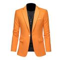 Slim fit men's business blazer jacket by SHOWLU FASHION STORE, single-breasted suit jacket with tailored design and classic lapel.
