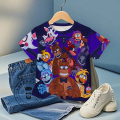 Fashion Clothing Kids 3D Five Night At Freddy Fnafs T-shirt Children Cartoon Tee Shirts T Shirt for Boys Sonic Clothes Girls Top
