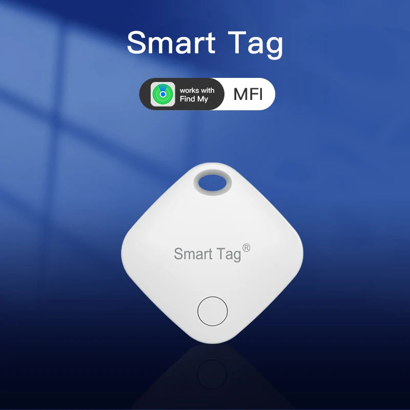 Showlu Smart Bluetooth Key Finder tracker with sleek design, compatible with Find My, for easy item location.