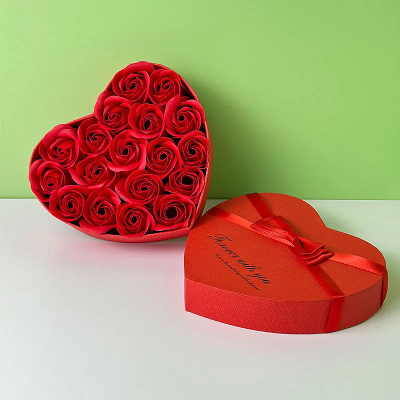 Red rose love gift box from Showlu Fashion Store, perfect for anniversaries, Valentine’s Day, Christmas, or Mother’s Day.