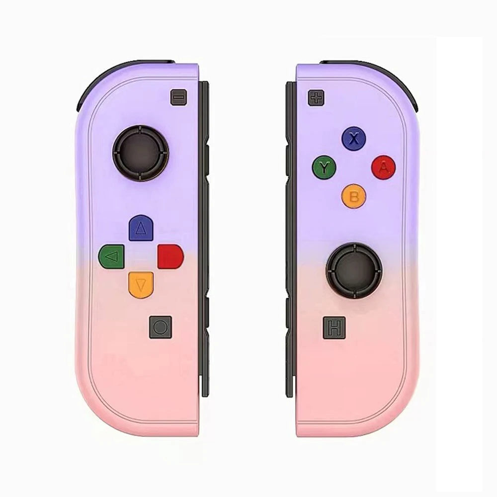 Wireless Joy Cons gamepad for Nintendo Switch, with Bluetooth, vibration, turbo, and wake-up function, shown in the image.