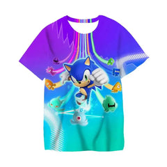 T-shirt 2025 Children's Clothes Sonic 3D for Kids Boys and Girls Cartoon Printing Animation Cosplay Clothing Accessories