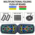 Showlu portable foldable push-up board set for strength training, with multiple grip positions and compact design