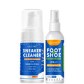 Showlu Smart General shoe cleaning foam bottle with foaming applicator and brush for effective footwear cleaning.