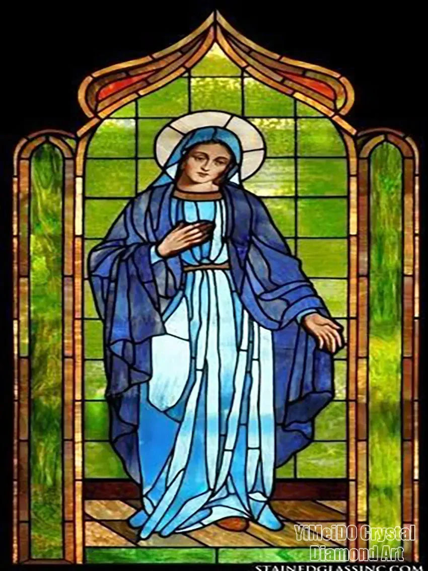 Jesus religious 5D diamond painting kit by Showlu Fashion Store featuring full resin embroidery artwork.