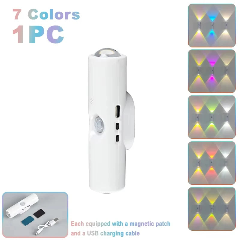 Showlu Smart General rechargeable motion sensor LED cabinet light with magnetic USB for under counter and closet illumination.