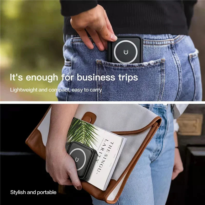 Showlu Smart General 3-in-1 wireless charging station with phone, smartwatch, and earbuds charging pads on sleek surface