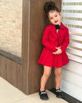 YTYINC girls winter 2-piece set with long sleeve jacket and skirt, stylish warm clothing for girls from Showlu Fashion Store