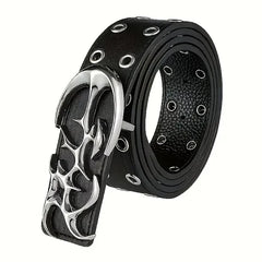 New Stylish Y2K Hollow PU Leather Fashion Punk Belt For Men Women-Trendy Accessory For Gift Giving，Neutral Waist Belts Plus Size