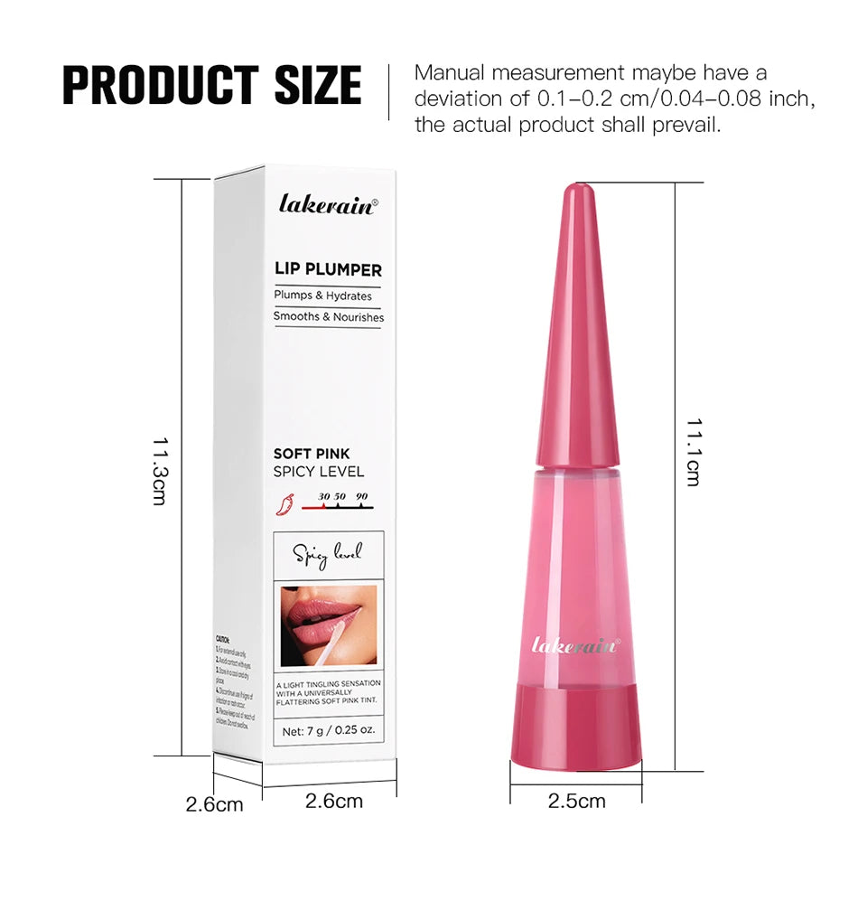 Showlu Smart General lip oil plumper in a sleek bottle, featuring a glossy finish and applicator for nourishing, plumping lip care.