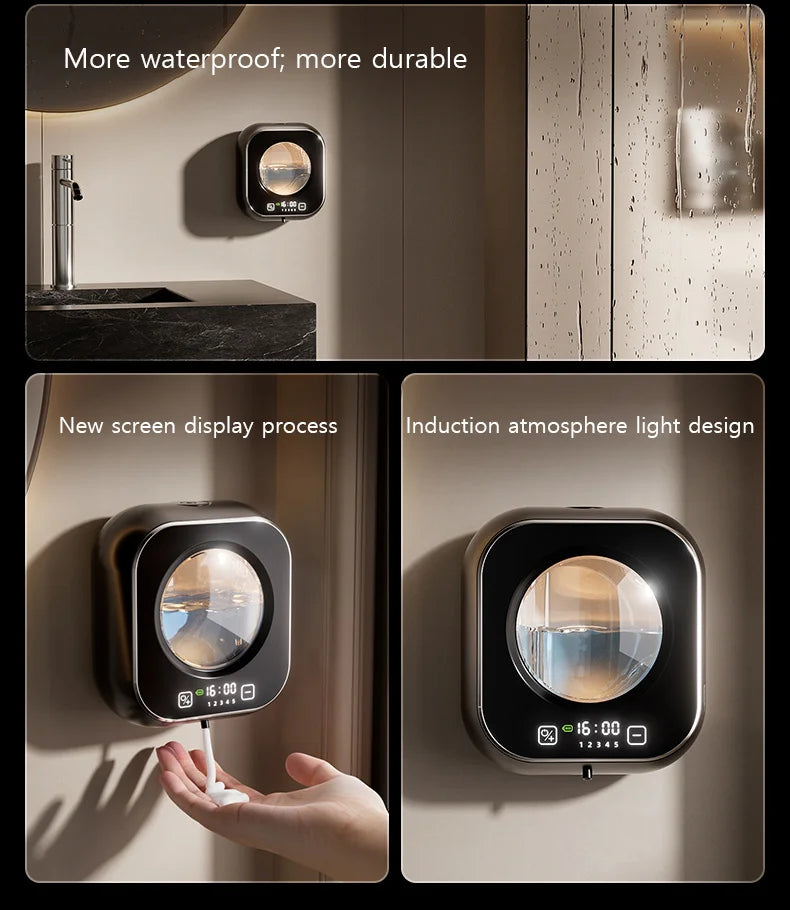 Showlu Smart General Sarmocare automatic foam soap dispenser with sleek design and touchless operation for hygienic handwashing.