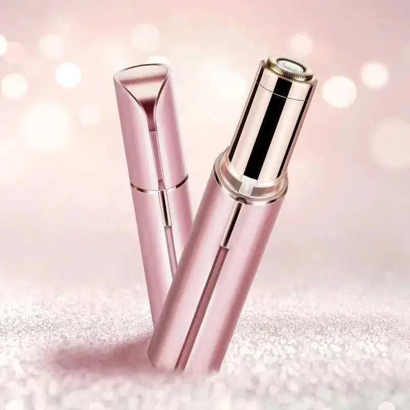 Portable SHOWLU FASHION STORE lipstick-shaped facial hair epilator for painless, quick hair removal on the go.