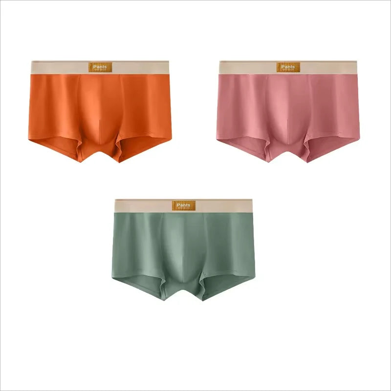 Four men's cotton boxer shorts in large sizes L-7XL, breathable and comfortable men's underwear with a sporty fit.