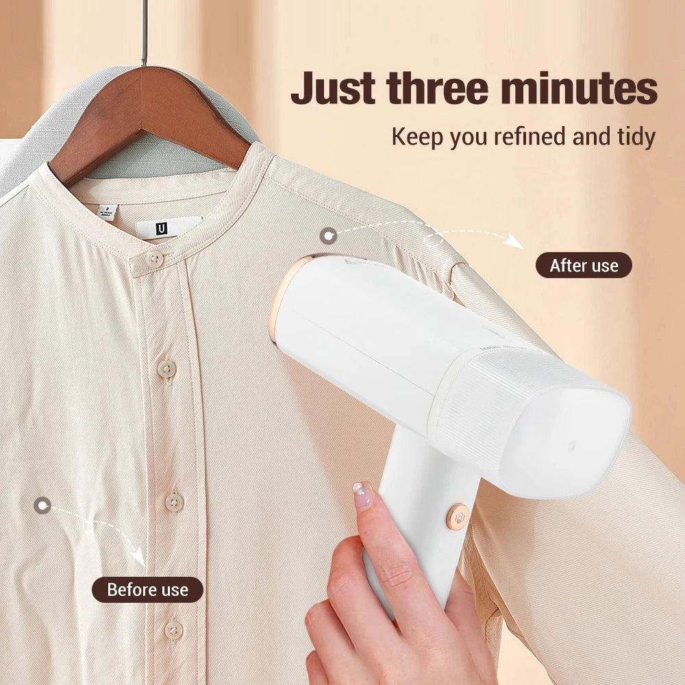 Showlu Smart General HOMEFISH 1000W portable foldable garment steamer with water tank and adjustable steam settings.