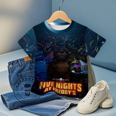 Fashion Clothing Kids 3D Five Night At Freddy Fnafs T-shirt Children Cartoon Tee Shirts T Shirt for Boys Sonic Clothes Girls Top