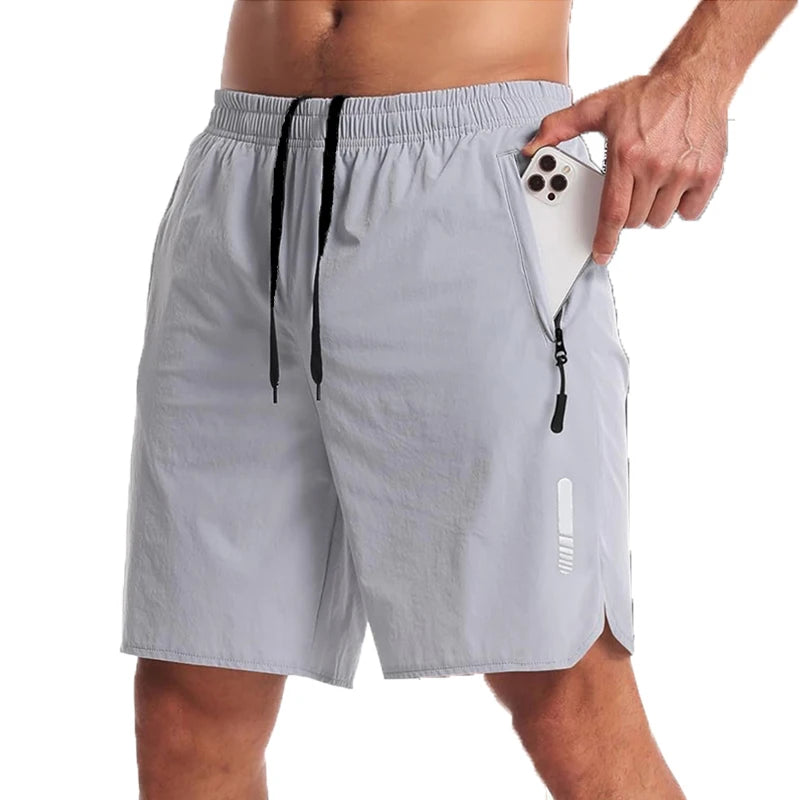Men's Showlu Fashion summer sport shorts with breathable fabric, ideal for running, gym, and beach activities.