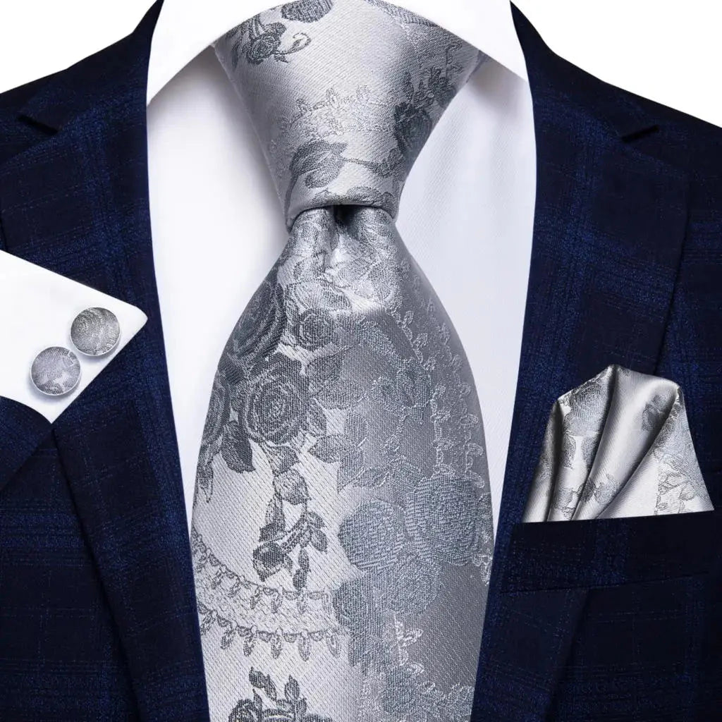 Mint green silk tie set with matching cufflinks, men's formal necktie and accessories by SHOWLU FASHION STORE