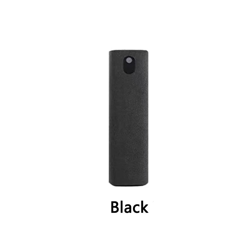 Showlu 2-in-1 mobile phone screen cleaner spray bottle with microfiber cloth for iPhone, iPad, and MacBook screen cleaning.