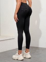 Women High Waist High Stretch Pocket Cargo Pants Scrunch Booty Workout Athletic Gym Bottoms Quick Drying Sports Leggings