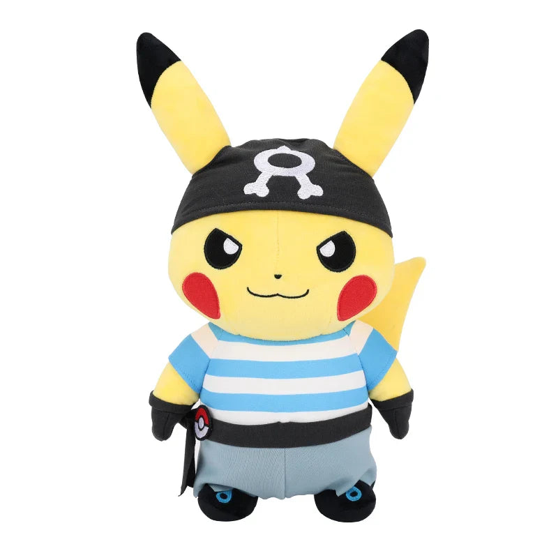 Soft plush Gengar and Pikachu cartoon dolls from DUODUOBAO Pokemon plush toy collection, 25-45cm, featuring colorful, cuddly design.