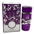Unisex Lattafa Yara & Asad Eau de Parfum 100ml bottle with elegant packaging, Arabian fragrance, showcasing the luxurious design.