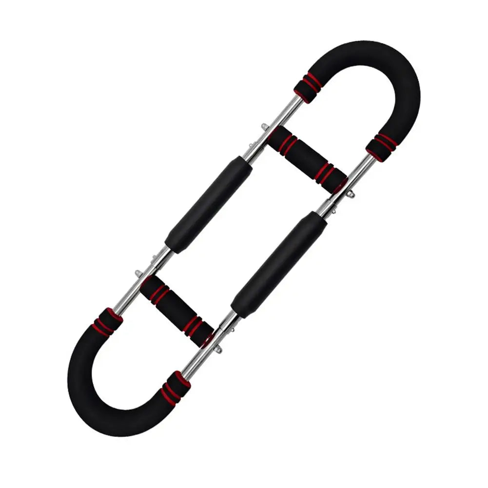 Showlu Adjustable Twister Arm Exerciser with spring chest workout bar, used for arm and chest muscle toning.