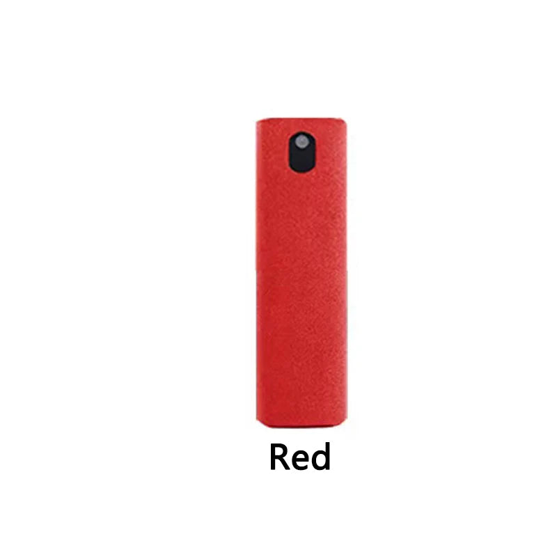 Showlu 2-in-1 mobile phone screen cleaner spray bottle with microfiber cloth for iPhone, iPad, and MacBook screen cleaning.