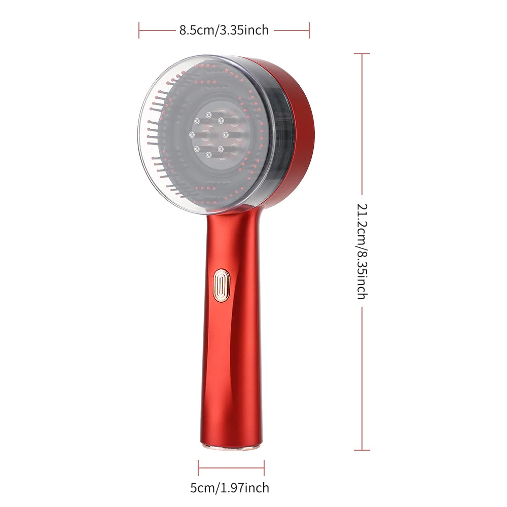 Showlu Smart General red light scalp massager hair growth comb with ergonomic handle and multiple massage nodes.