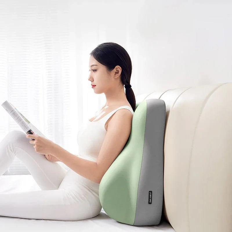 Showlu Memory Foam Ergonomic Bed Pillow with cotton cover, designed as a wedge waist cushion for support and comfort.