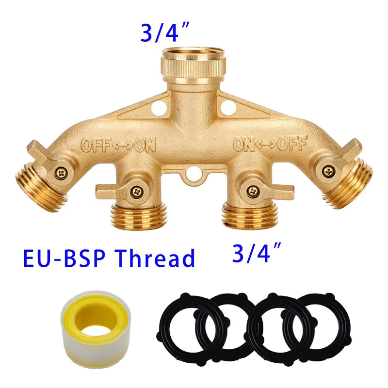 Showlu Smart General pressure washer hose splitter showing dual outlet connections for easy water flow control