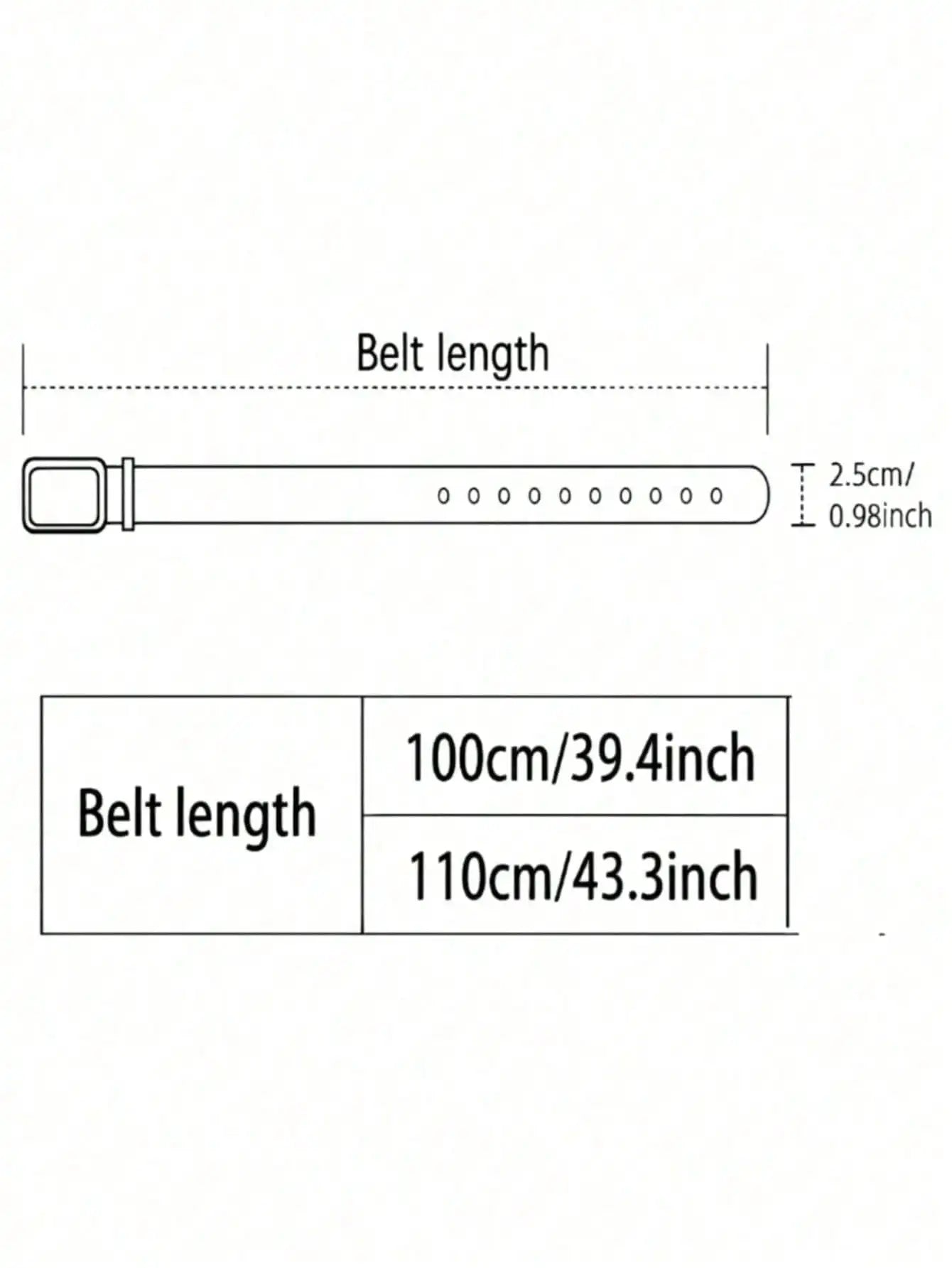 Women's leather belt with smooth buckle, 2.5cm wide, stylish and versatile accessory for jeans and casual outfits.