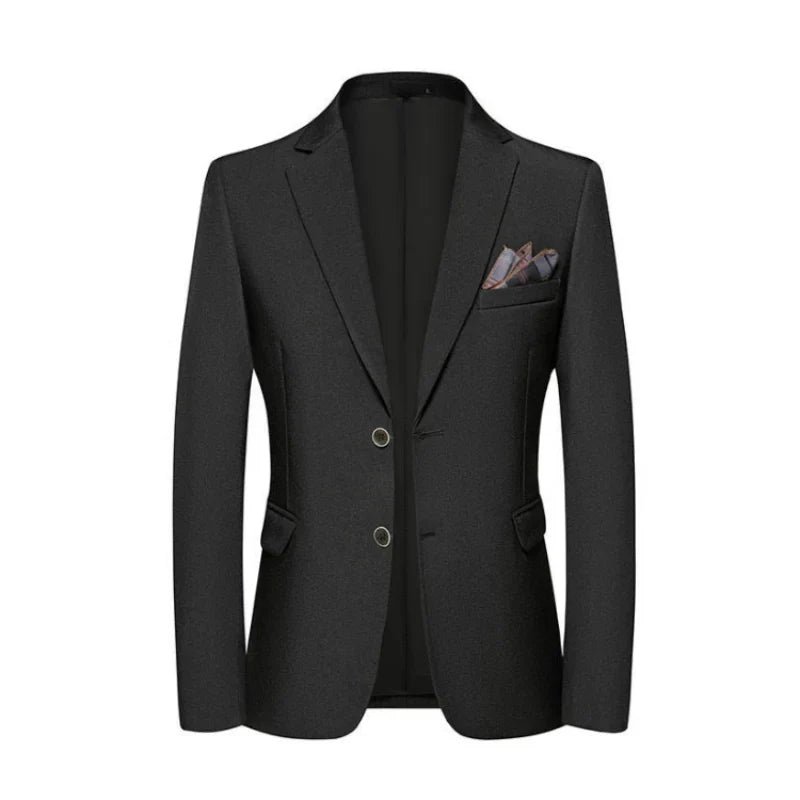 Men's slim fit business casual blazer by SHOWLU FASHION STORE, single-breasted polyester blazer with tailored fit and classic design.