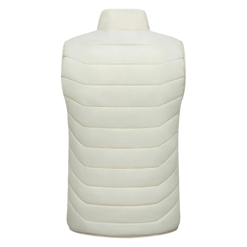 Men's heated winter vest jacket by Showlu Smart General, featuring insulated design and adjustable heating elements.