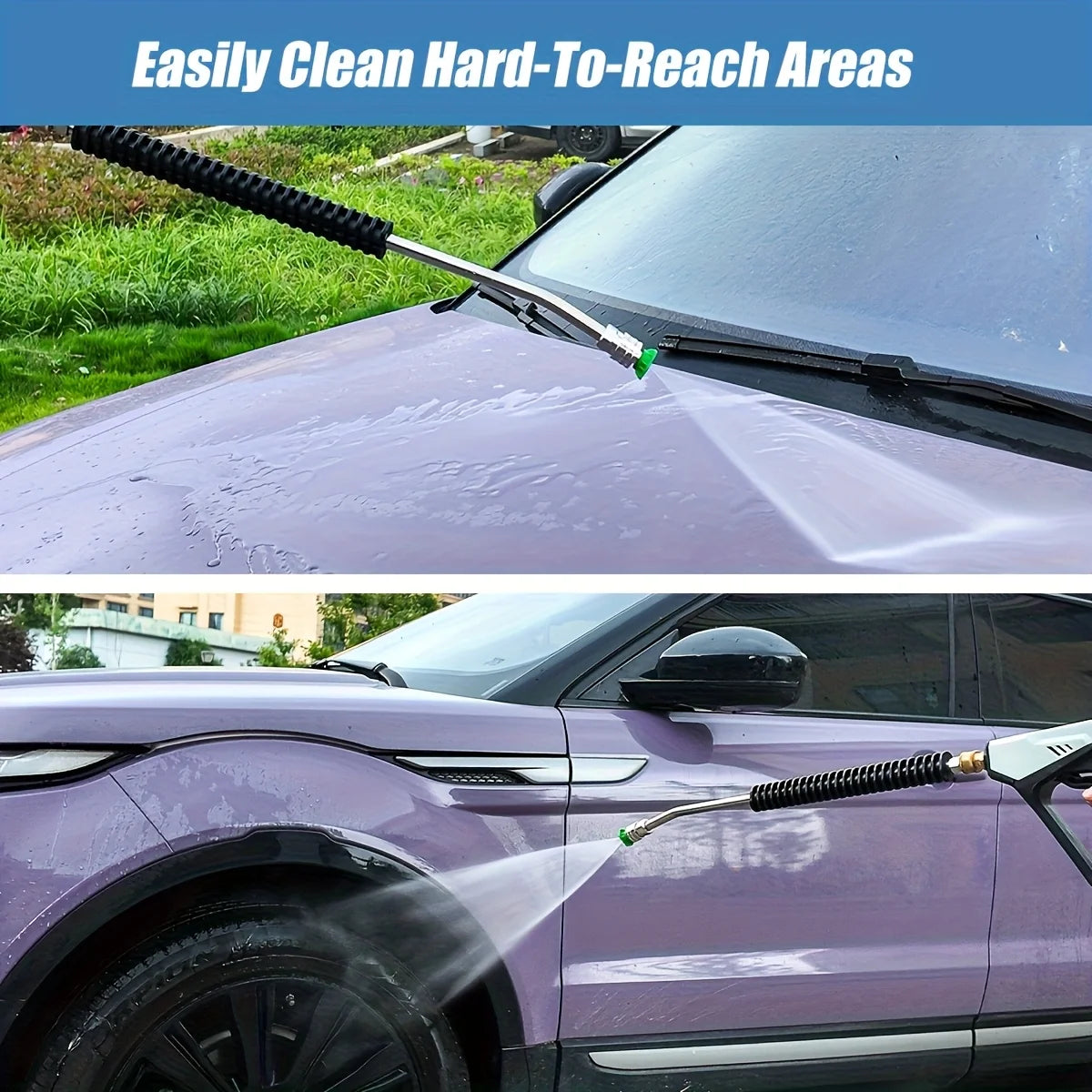Showlu Smart General car pressure washer extension wand with adjustable nozzle and durable pole for cleaning hard-to-reach areas.