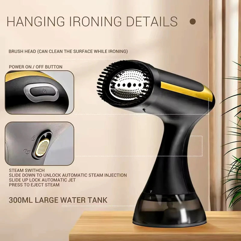 Showlu Smart General 1500W handheld garment steamer with a sleek, portable design for quick fabric steaming and wrinkle removal.