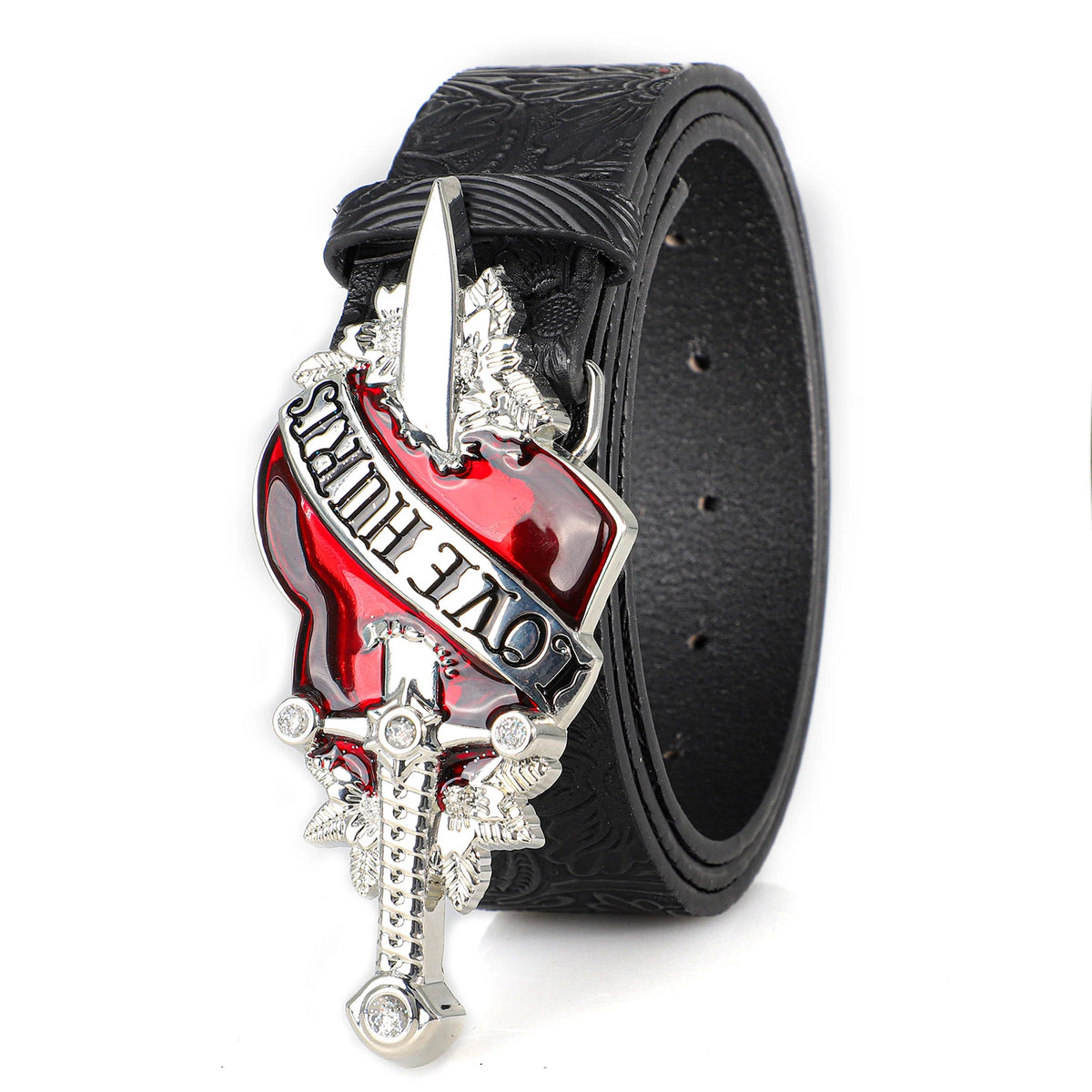 Retro bohemian men's belt by Showlu Fashion Store, featuring personalized punk rock style for jeans, dresses, and casual wear.