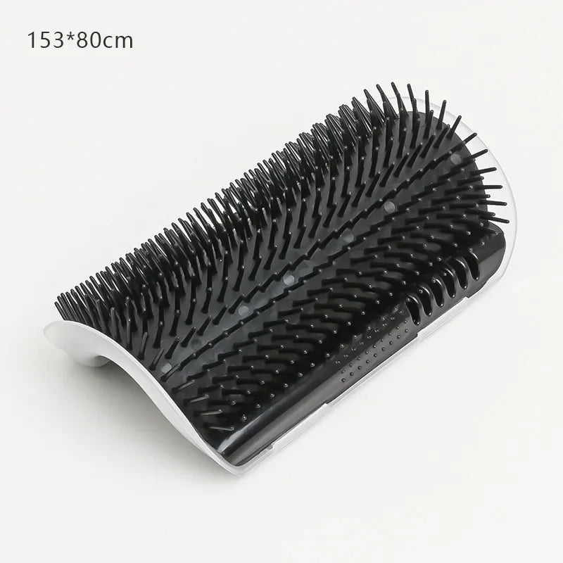 Showlu Fashion Pet cat massage tool with self-cleaning comb and rubbing brush for hair removal and relaxation.