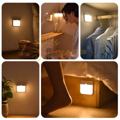 Motion Sensor Rechargeable LED Night Light USB Magnetic