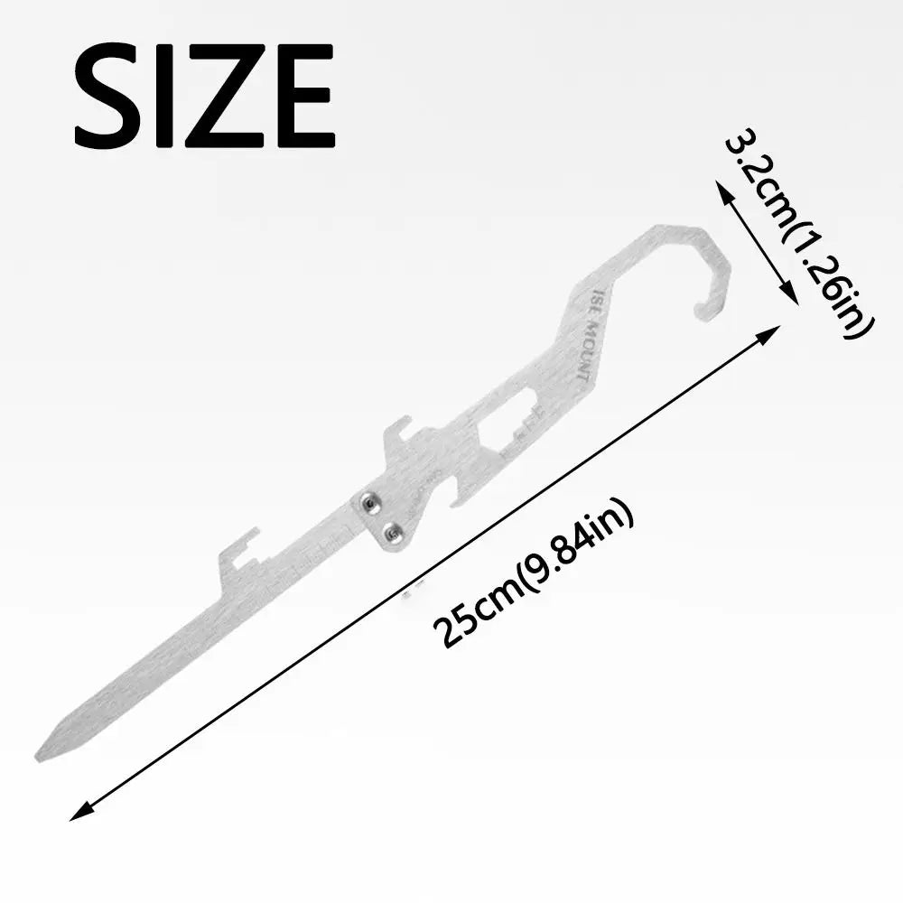 Creative Tent Ground Stakes Portable Foldable Outdoor Tent Nail Stainless Steel Bottle Opener Mosquito Coil Holder SHOWLU FASHION STORE