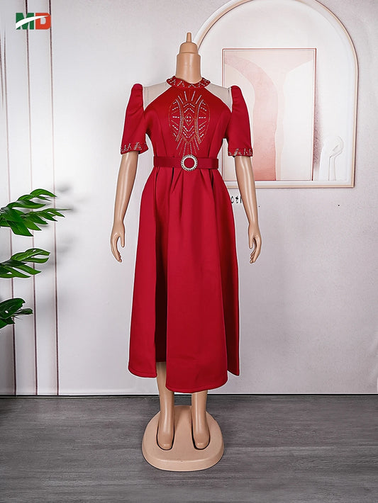 MD Elegant Dubai African Luxury For Women Party Dresses For Wedding Dashiki Ankara Africa Clothing Plus Size Turkey Evening Gown